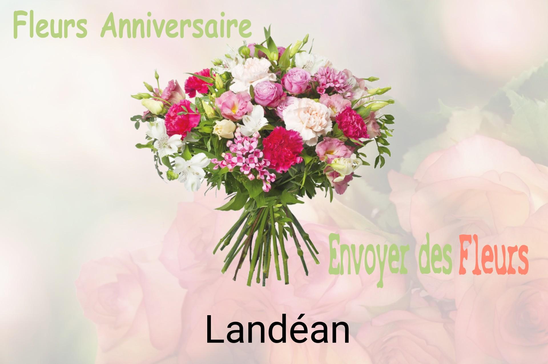 Bouquet de fleurs d’anniversaire livré à Landéan